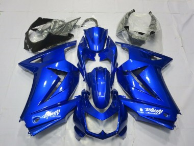 Meilleurs Carénages Moto Kawasaki Ninja 250 2008-2012 - Bleu Blanc Ninja