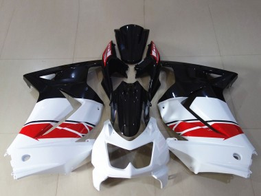 Meilleurs Carénage Moto Kawasaki Ninja 250 2008-2012 - Blanc Rouge Noir Brillant