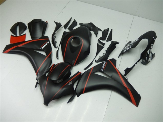 Carénages Moto Honda CBR1000RR 2008-2011 - Noir Mat Rouge
