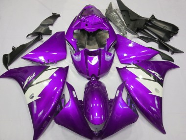 Meilleurs Carénages Moto Yamaha R1 2012-2014 - Violet Blanc