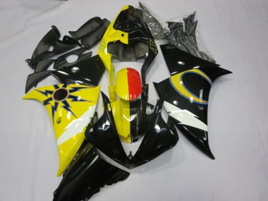 Meilleurs Carénages Moto Yamaha R1 2012-2014 - Jaune Noir Rouge