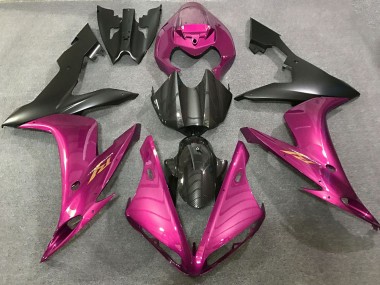 Meilleurs Carénages Moto Yamaha R1 2004-2006 - Rose Vif Fibre de Carbone Style