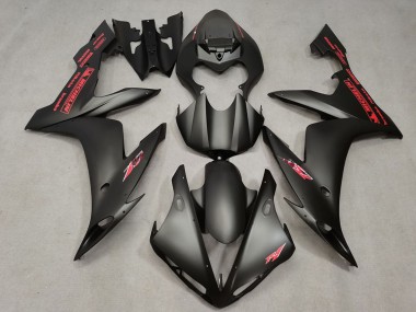 Meilleurs Carénages Moto Yamaha R1 2004-2006 - Noir Mat Rouge