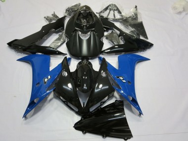 Meilleurs Carénages Moto Yamaha R1 2004-2006 - Noir Brillant Noir Mat Bleu