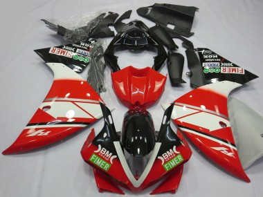 Meilleurs Carénages Moto Yamaha R1 2012-2014 - Rouge Blanc Noir Fimer