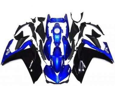 Meilleurs Carénages Moto Yamaha R3 2015-2018 - Bleu Noir Brillant