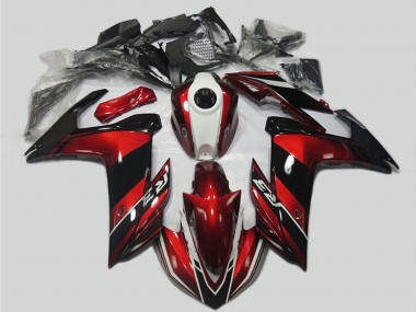 Meilleurs Kits Carénage Moto Yamaha R3 2015-2018 - Rouge Blanc Noir Brillant