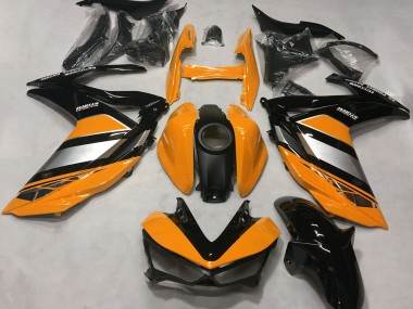 Meilleurs Carénages Moto Yamaha R3 2015-2018 - Orange Argent Noir Brillant