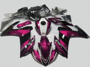 Meilleurs Kits Carénage Moto Yamaha R3 2015-2018 - Violet Blanc Noir Brillant