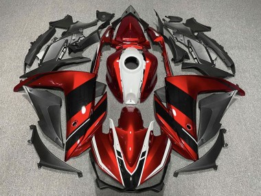 Meilleurs Carénages Moto Yamaha R3 2015-2018 - Rouge Blanc Noir Brillant