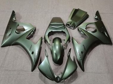Meilleurs Carénages Moto Yamaha R6 2003-2004 - Vert Armée