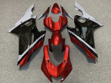 Meilleurs Carénages Moto Yamaha R6 2017-2023 - Gris Rouge Noir Brillant