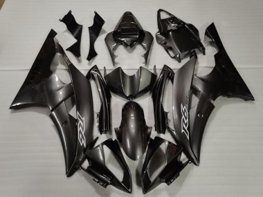 Meilleurs Carénages Moto Yamaha R6 2008-2016 - Noir Brillant Blanc Décalque