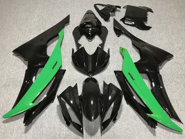 Meilleurs Carénage Moto Yamaha R6 2008-2016 - Vert Noir Brillant