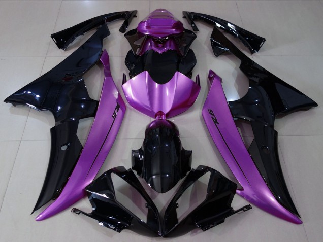 Carénages Moto Yamaha R6 2008-2016 - Violet Noir Brillant