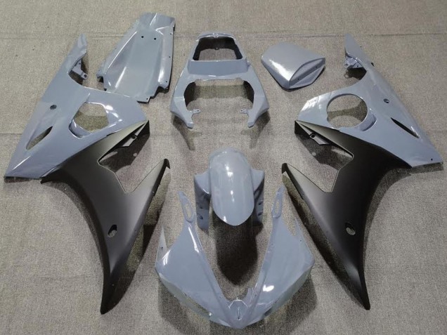 Carénages Moto Yamaha R6 2003-2004 - Nardo Gris Noir Mat