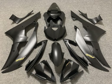 Meilleurs Carénages Moto Yamaha R6 2008-2016 - Gris Mat Noir Or Décalque