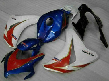 Meilleurs Kit Carénages Moto Honda CBR1000RR 2008-2011 - Blanc Rouge Bleu HRC