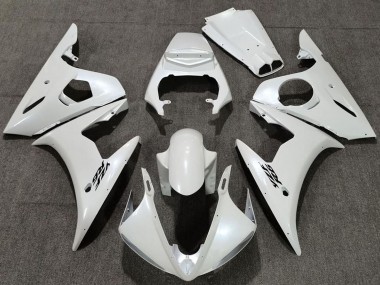 Meilleurs Carénages Moto Yamaha R6 2005 - Blanc Perle