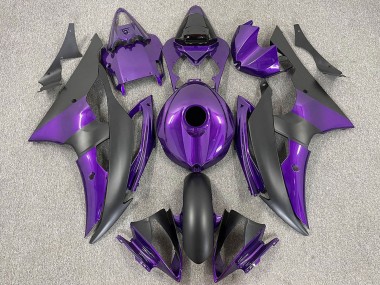 Meilleurs Carénages Moto Yamaha R6 2008-2016 - Violet Noir Mat