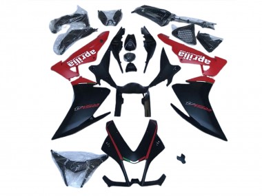 Meilleurs Carénages Moto ABS Aprilia RSV4 1000 2009-2015 - Noir Mat Rouge