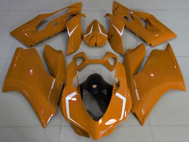 Meilleurs Carénages Moto Ducati 1199 2011-2014 - Brun Blanc