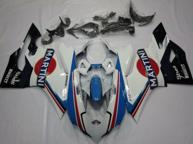 Meilleurs Carénages Moto Ducati 1199 2011-2014 - Blanc Bleu Clair Rouge Noir Martini