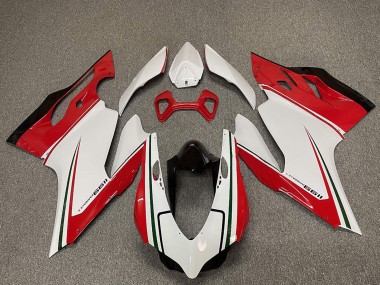 Meilleurs Carénages Moto Ducati 1199 2011-2014 - Blanc Rouge Noir Vert