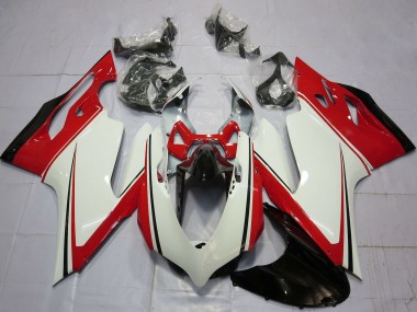 Meilleurs Carénages Moto Ducati 899 1199 2011-2014 - Blanc Rouge Vert Noir Brillant