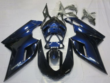 Meilleurs Carénages Moto Ducati 1098 2007-2014 - Bleu Profond