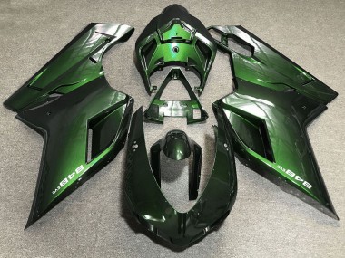 Meilleurs Carénages Moto Ducati 848 2007-2014 - Vert