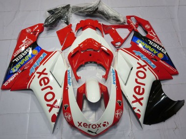 Meilleurs Carénages Moto Ducati 848 1098 1198 2007-2014 - Blanc Rouge Bleu Noir Brillant Valsir Xerox