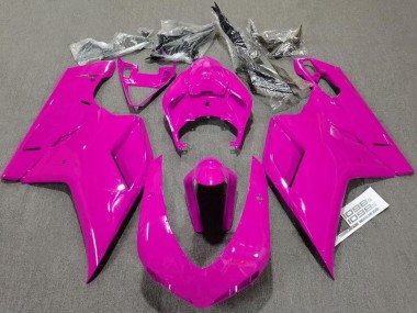 Meilleurs Carénages Moto Ducati 1098 2007-2014 - Rose Brillant Plaine