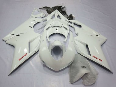 Meilleurs Carénages Moto Ducati 848 2007-2014 - Blanc Perle