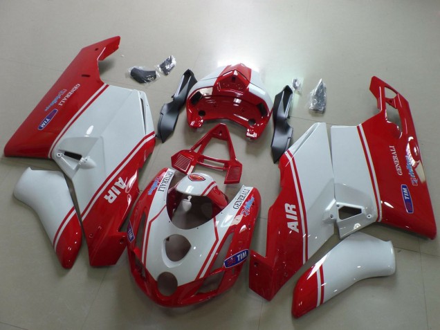Carénages Moto Ducati 749 999 2003-2004 - Blanc Rouge Air Generali Tim