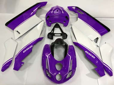 Meilleurs Carénages Moto Ducati 999 2003-2004 - Blanc Violet Noir