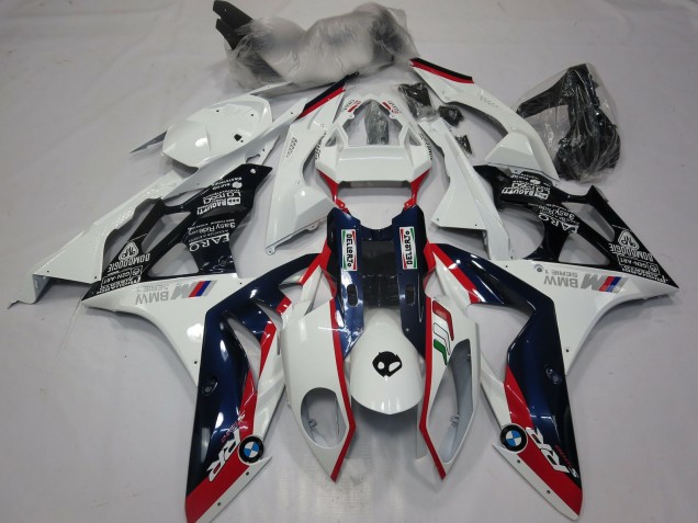 Carénages Moto BMW S1000RR 2015-2016 - Blanc Rouge Bleu Noir Brillant