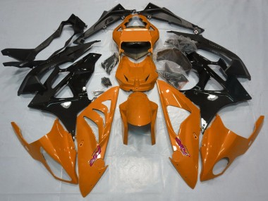 Meilleurs Carénages Moto BMW S1000RR 2015-2016 - Orange Noir Brillant