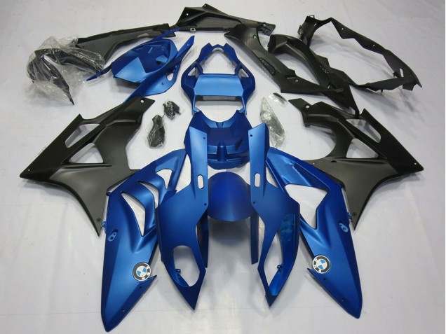 Kits Carénage Moto BMW S1000RR 2009-2014 - Bleu Noir Mat