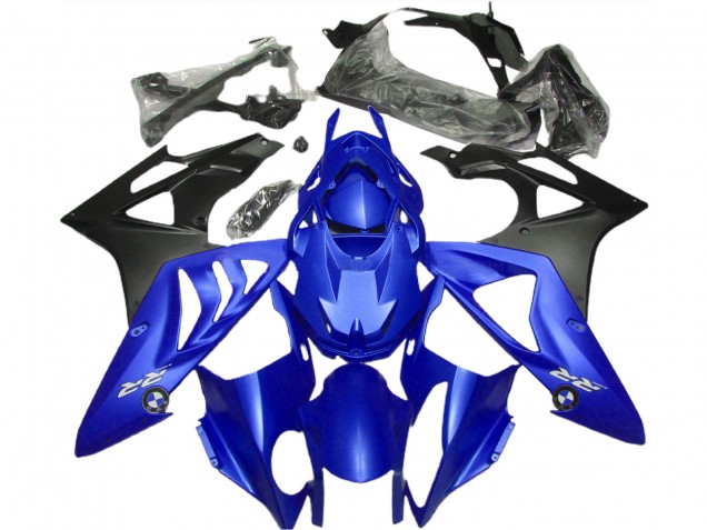 Carénage Moto BMW S1000RR 2009-2014 - Bleu Noir Mat