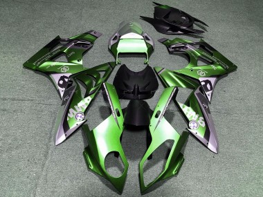 Meilleurs Carénages Moto BMW S1000RR 2017-2018 - Vert Noir Violet Clair