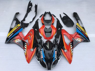 Meilleurs Carénages Moto BMW S1000RR 2015-2016 - Rouge Noir Brillant Requin