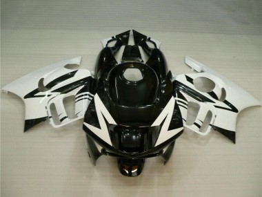 Meilleurs Carénages Moto Honda CBR600 F3 1995-1996 - Blanc Noir Brillant