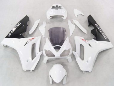 Meilleurs Carénages Moto Triumph Daytona 675 2006-2008 - Blanc Noir Brillant