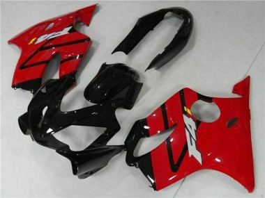 Meilleurs Kits Carénage Moto ABS Honda CBR600 F4i 2004-2007 - Rouge Noir Brillant