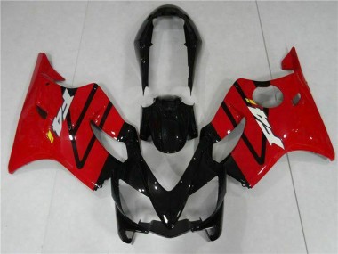 Meilleurs Kits Carénage Moto ABS Honda CBR600 F4i 2004-2007 - Rouge Noir Brillant