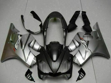 Meilleurs Carénages Moto Honda CBR600 F4i 2004-2007 - Argent Noir Mat