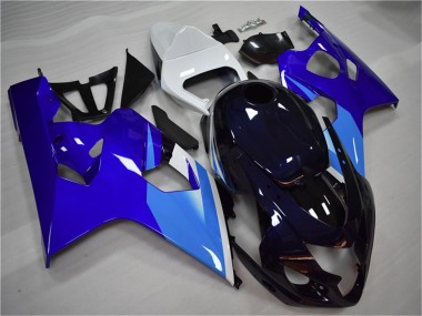 Meilleurs Carénage Moto Suzuki GSXR 600/750 2004-2005 - Blanc Bleu Noir