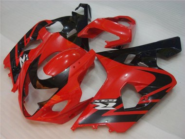 Meilleurs Carénages Moto Suzuki GSXR 600/750 2004-2005 - Rouge Noir