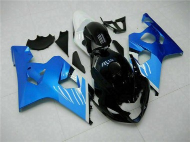 Meilleurs Carénages Moto Suzuki GSXR 600/750 2004-2005 - Blanc Bleu Noir
